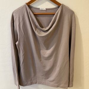 Barefoot Dreams Malibu Collection Luxe Lounge Cowl Neck Pullover – Mauve, XL